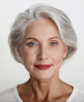 Foto vom Kopf einer reifen Frau