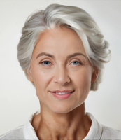 Foto vom Kopf einer reifen Frau