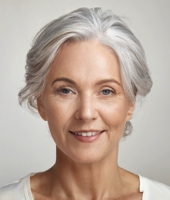 Foto vom Kopf einer reifen Frau