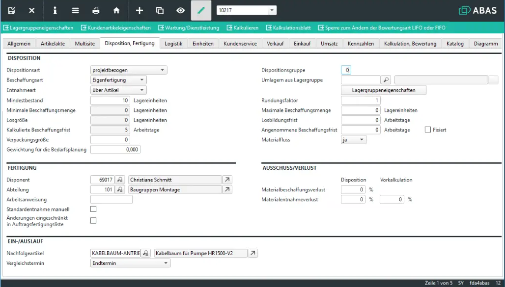 Software Abas-ERP, Karlsruhe