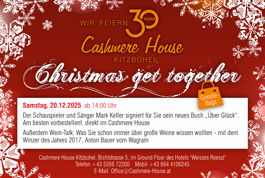 Anzeige Cashmere House Kitzbühel, Österreich