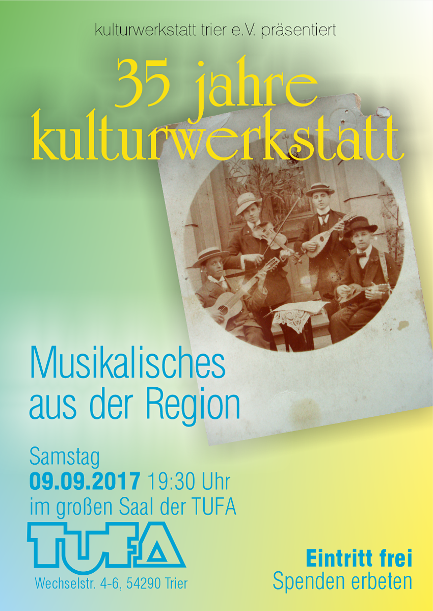 Flyer 35 Jahre Kulturwerkstatt, Trier