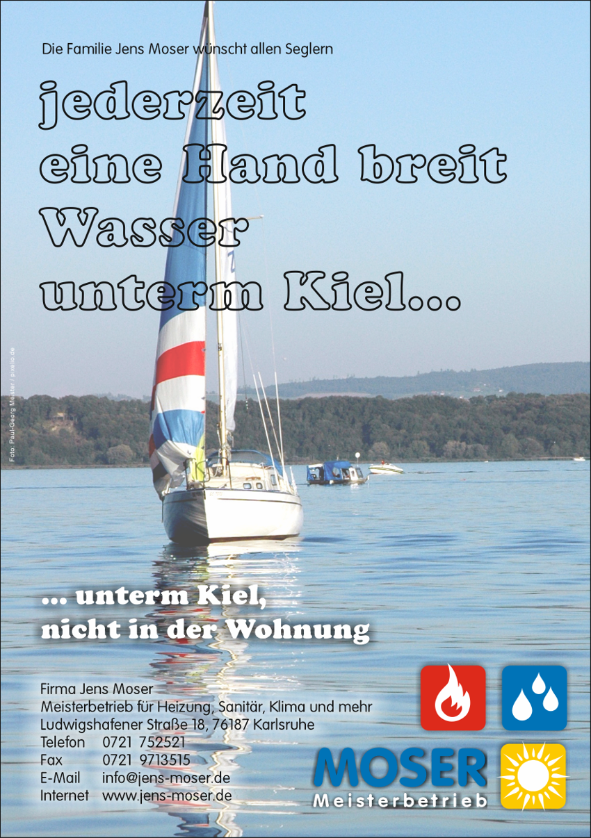 Anzeige Meisterbetrieb Moser - Heizung, Sanitä, Klima - Karlsruhe