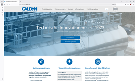 Internetseite Caldyn GmbH