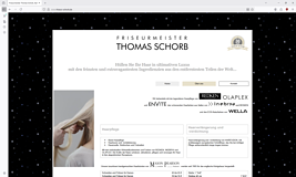 Internetseite Friseur Schorb Rheinstetten