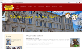 Internetseite Thiebauthschule Ettlingen
