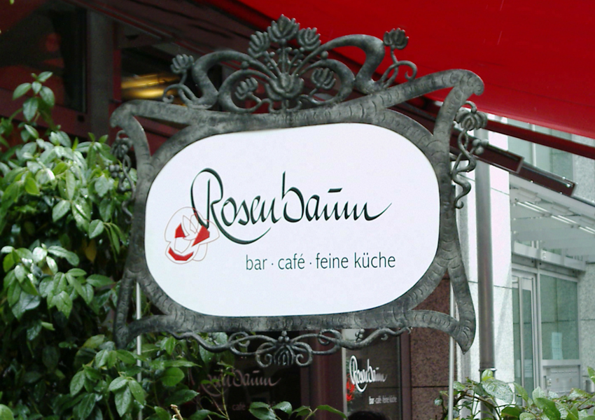 Schild Restaurant Rosenbaum