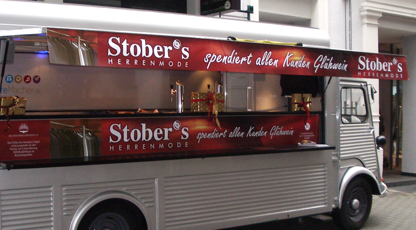 Glühweinauto für Stober*s Kunden