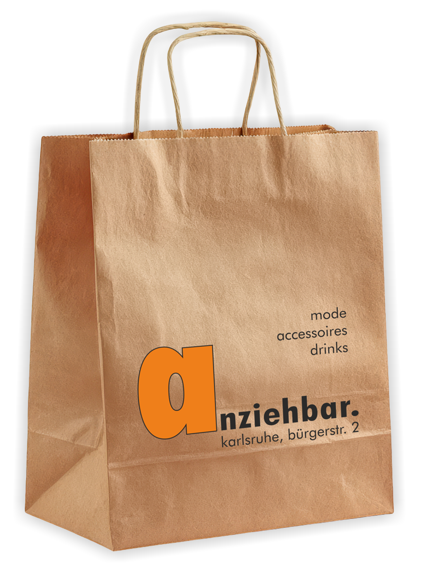Papiertasche Anziehbar, Mode und Bar, Kalsruhe