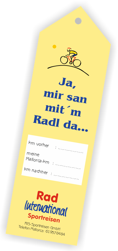 Gepäckanhänger Radreisen Mallorca, Karlsruhe