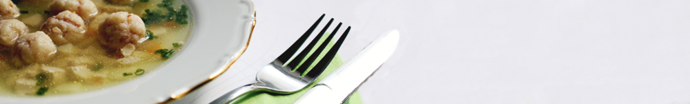 Suppenteller mit Gabel